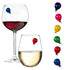 birthday balloon wine glass charms
