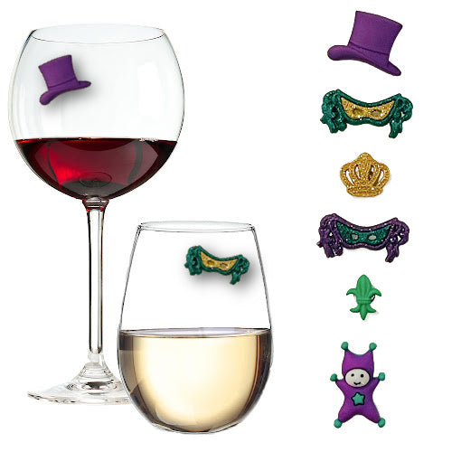 Supreme Housewares Wine Glass Charms, Celebrating Mardi Gras, 1 - Fry's  Food Stores