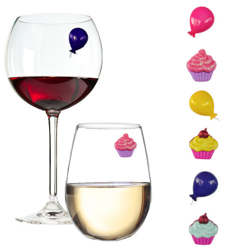 birthday wine glass magnets